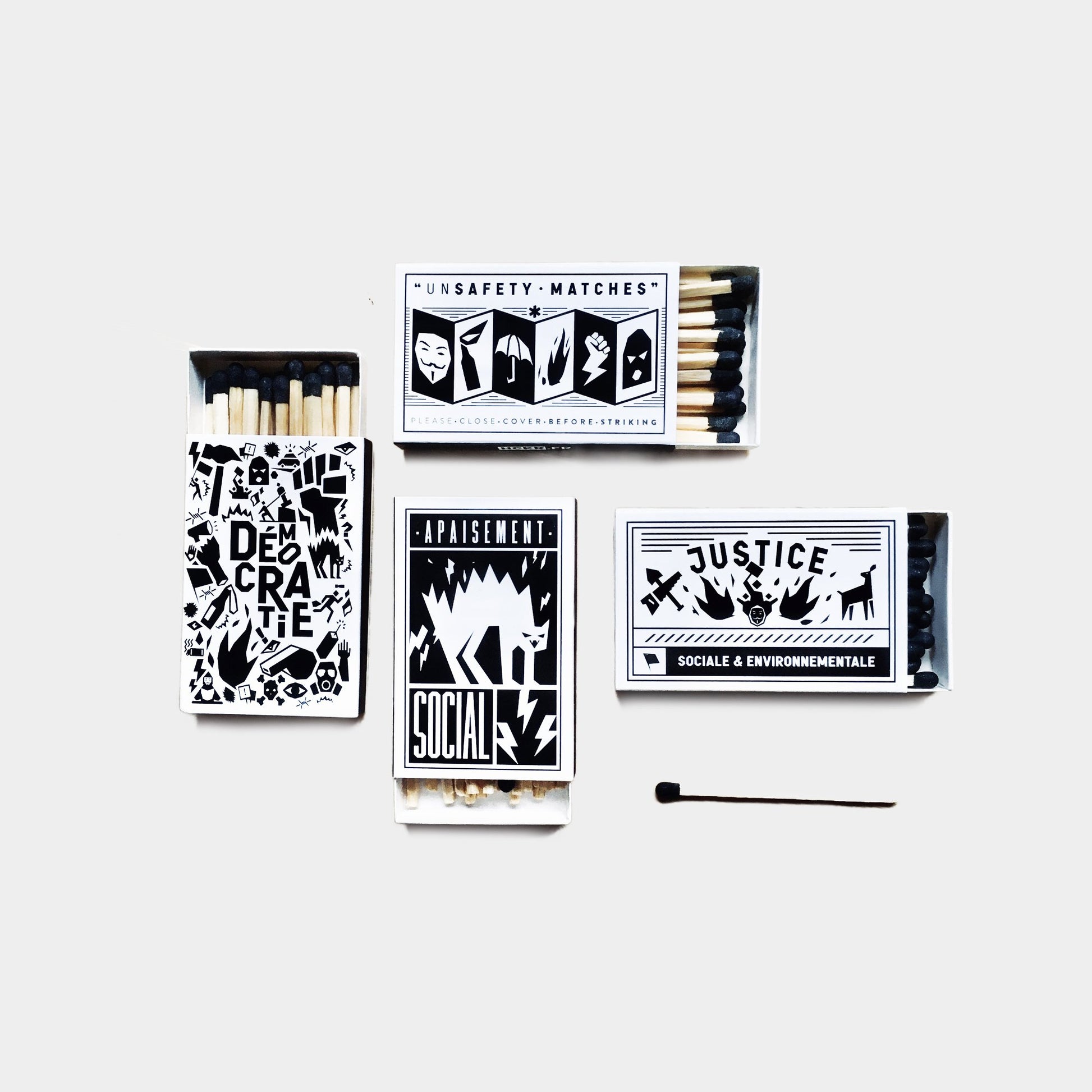 Boîte d'allumettes : pack de 4