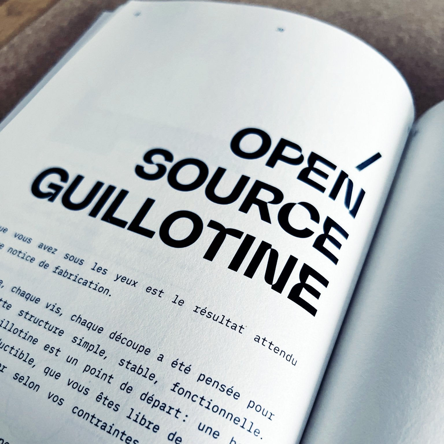 🆕 Open Source Guillotine (2025)