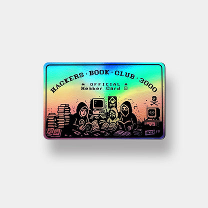 🎴 Carte de membre du « HACKERS BOOK CLUB 3000 »