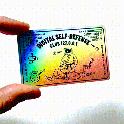 🎴Carte de membre du « DIGITAL SELF DEFENSE CLUB »