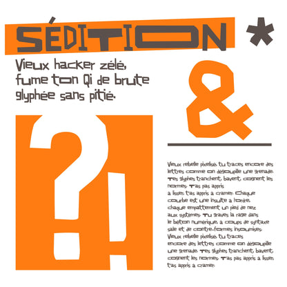 Typo : Sédition !