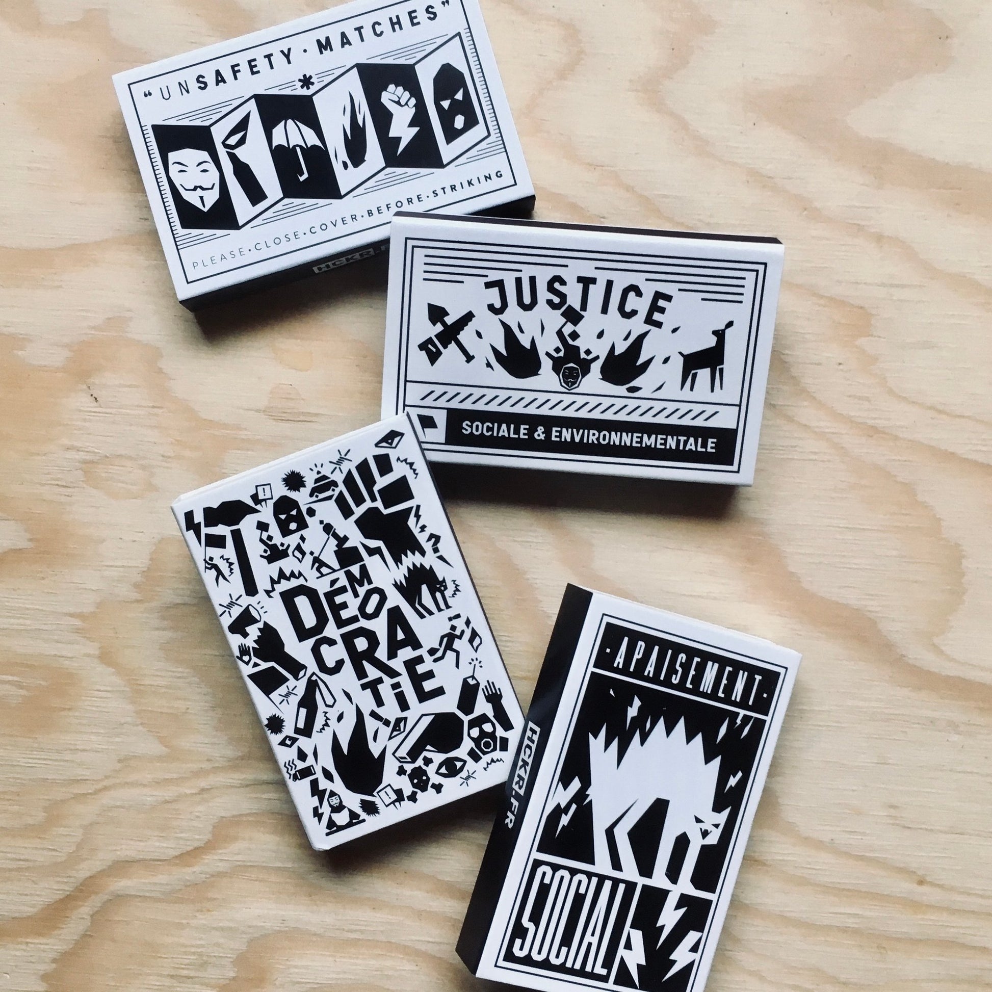 Boîte d'allumettes : pack de 4