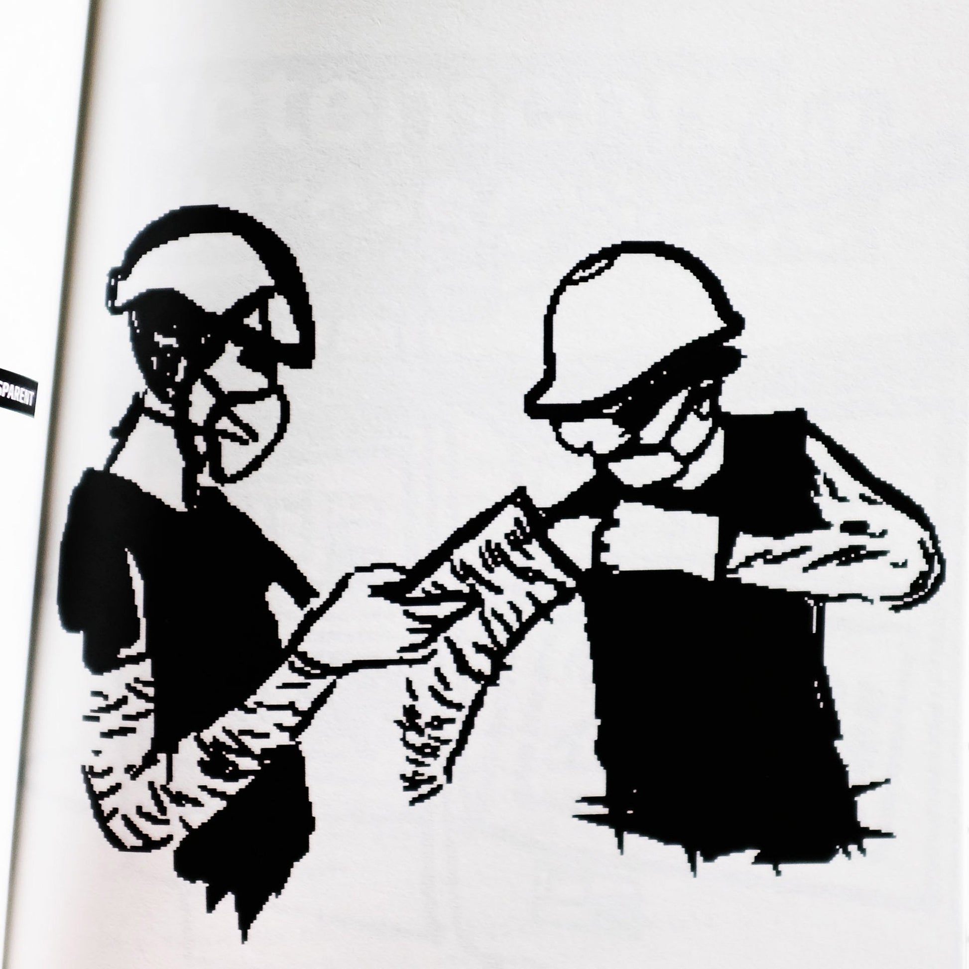 Hacker Protester avec couverture holographique