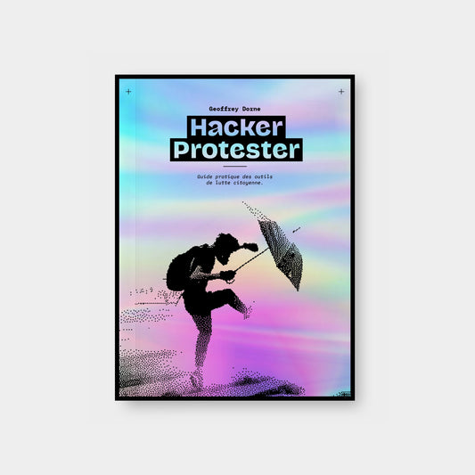 Hacker Protester avec couverture holographique
